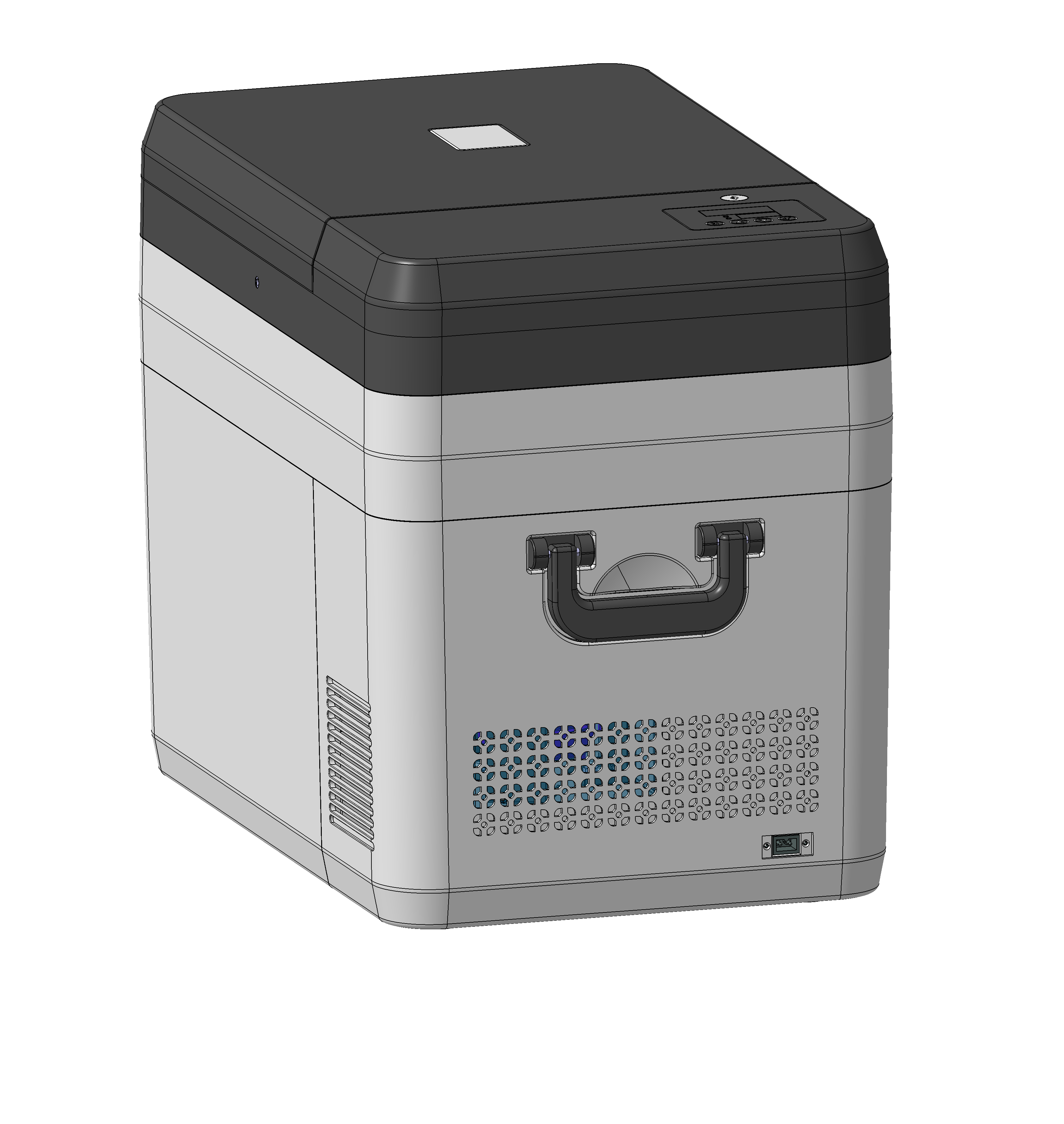Sino Stirling DW-86W25L portable ultra-low temperature freezer, 25 litre capacity, three-quarter view